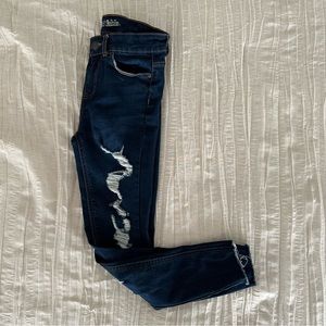 Wild Fable dark wash destroyed jeans